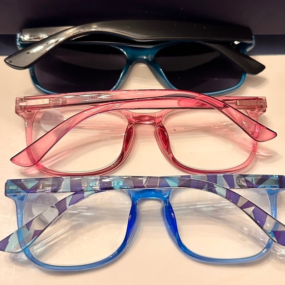 New (2) Blue Light Readers + (1) Full Reader Sunglasses +2.0 - Picture 2 of 16